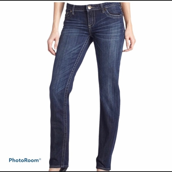 Kut From The Kloth Women's Size 6 Straight Leg Medium Wash Distressed Je… - Picture 1 of 10